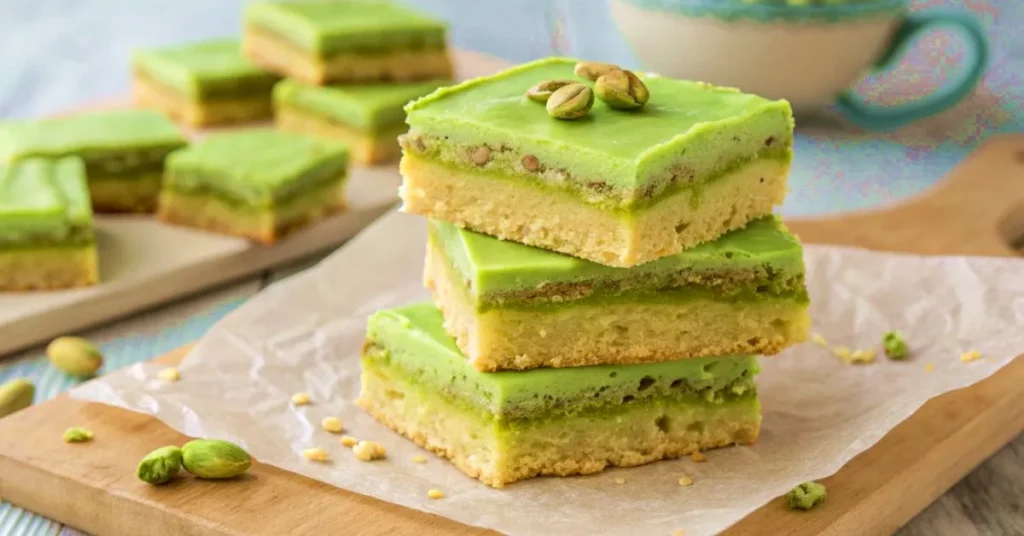 Pistachio Dream Cookie Bars
